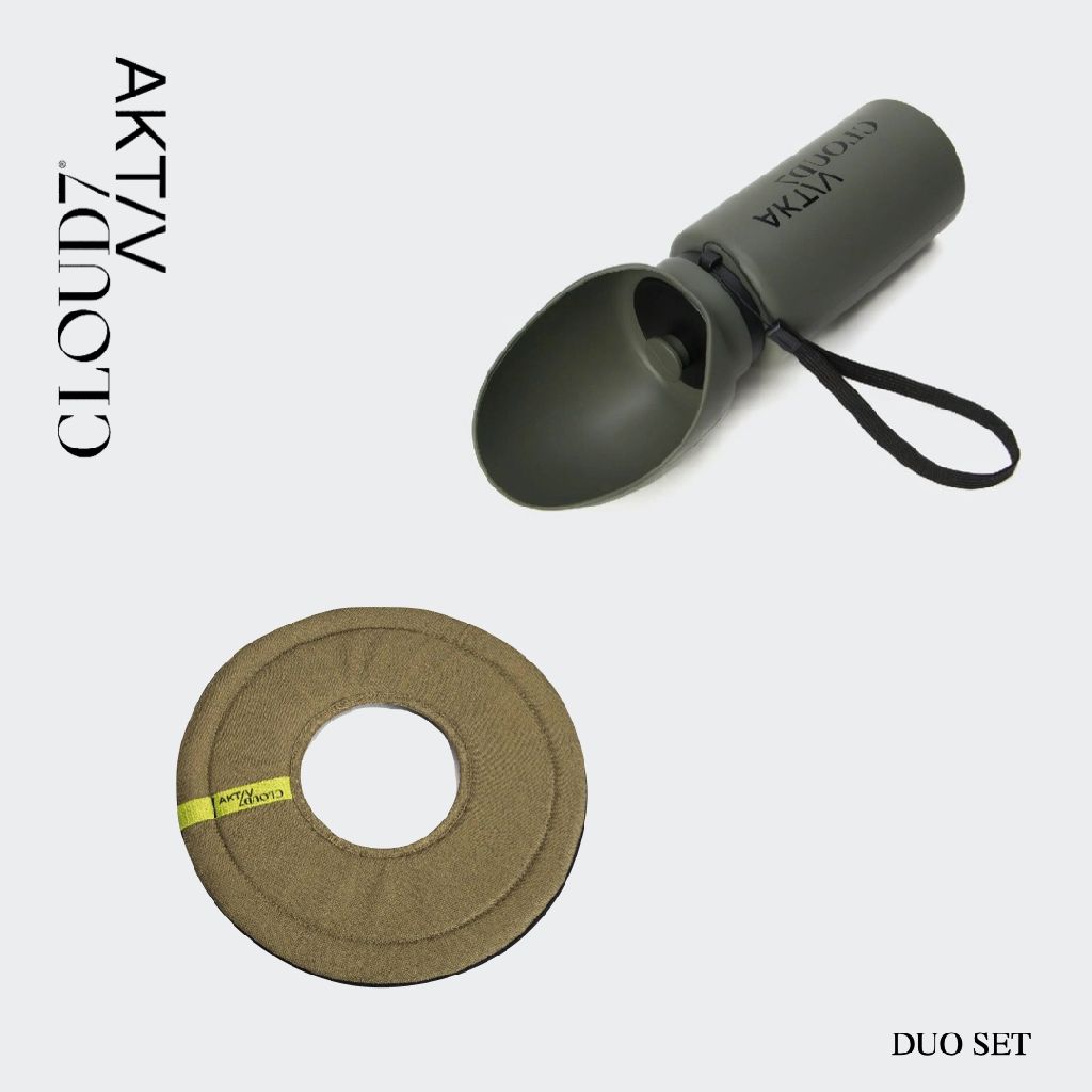德國 Cloud7 外出雙件組 | AKTIV 水壺 + Frisbee 機能軟飛盤